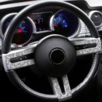 Para Ford Mustang 2005-2009 3 en 1 pegatina decorativa de diamante para volante de coche, conducción izquierda - Imagen 5