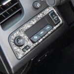 Para Chevrolet Corvette C7 2014-2019, marco de interruptor de faro de coche, pegatina decorativa de diamante, conducción izquierda - Imagen 5