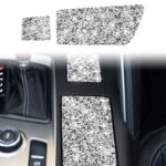 Para Chevrolet Corvette C7 2014-2019 cubierta de portavasos de coche pegatina decorativa de diamante, conducción izquierda