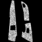 Para Chevrolet Corvette C7 2014-2019 Panel de botones de puerta de coche pegatina decorativa de diamante, unidad izquierda - Imagen 2