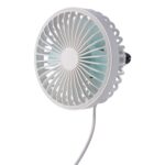 F829 Ventilador eléctrico de salida de aire portátil para automóvil con luz LED - Imagen 2