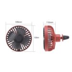 F829 Ventilador eléctrico de salida de aire portátil para automóvil con luz LED - Imagen 3