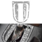3 pegatinas decorativas de diamante para anillo exterior de cambio de marchas de coche, conducción derecha, Gear Shift Outer Ring, Right Drive