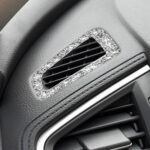 Para Honda Civic 2016-2019, salidas de aire para instrumentos de coche, pegatina decorativa de diamante, volante a la derecha