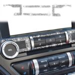 Etiqueta engomada de la decoración del diamante del CD del control central del coche, unidad izquierda y derecha, Central Control CD