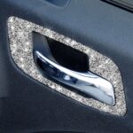 Para Dodge Charger 2011-2014 manija de puerta de coche B pegatina decorativa de diamante, volante a la izquierda