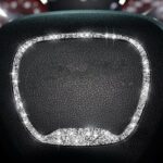 Para Dodge Challenger 2015-2021, pegatina decorativa de diamante para volante de coche, conducción izquierda y derecha