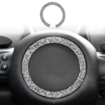 Etiqueta engomada de la decoración del diamante del chasis R del volante del coche, For BMW Mini R55 / R56