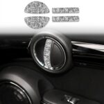 Para BMW Mini Cooper Clubman Countryman F55 4 Uds coche F chasis puerta manija diamante decoración pegatina