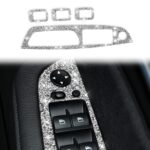 Para BMW X5 E70 2008-2013 / X6 E71 2009-2014 Panel elevador de ventana de coche pegatina decorativa de diamante, Lift Panel High Configuration Right Drive