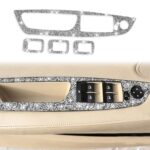 Para BMW X5 E70 2008-2013 / X6 E71 2009-2014 Panel elevador de ventana de coche pegatina decorativa de diamante, Lift Panel Low Configuration Left Drive