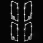 Para BMW X5 E70 / X6 E71 2008-2014, marco de manija interior de puerta de coche, pegatina decorativa de diamante, Door Inner Handle Frame - Imagen 2