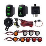 Kit de arnés de cables de bocina de luz de señal de giro ATV UTV SXS, CP-4332