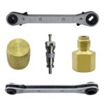 13 unids/set herramienta de desmontaje del núcleo de la válvula de aire acondicionado con llave de reparación y núcleo de válvula - Imagen 4