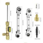 15 unids/set herramienta de desmontaje del núcleo de la válvula de aire acondicionado con llave de reparación y núcleo de válvula - Imagen 2