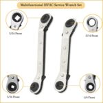 15 unids/set herramienta de desmontaje del núcleo de la válvula de aire acondicionado con llave de reparación y núcleo de válvula - Imagen 3