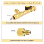 15 unids/set herramienta de desmontaje del núcleo de la válvula de aire acondicionado con llave de reparación y núcleo de válvula - Imagen 4