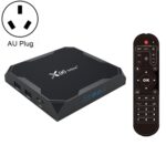 X96 max+ 4K Smart TV Box con control remoto, Android 9.0, Amlogic S905X3 Quad-Core Cortex-A55,2GB+16GB, compatible con LAN, AV, 2.4G/5G WiFi, USBx2, tarjeta TF,, AU Plug