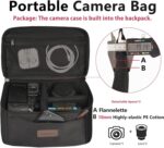Mochila para portátil con cámara Cwatcun D78, With Detachable Insert Camera Case - Imagen 4