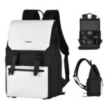 Cwatcun D79 Mochila para cámara Cámara multifuncional Bolsa de hombros dobles, 40.5 x 28 x 17.5cm Small
