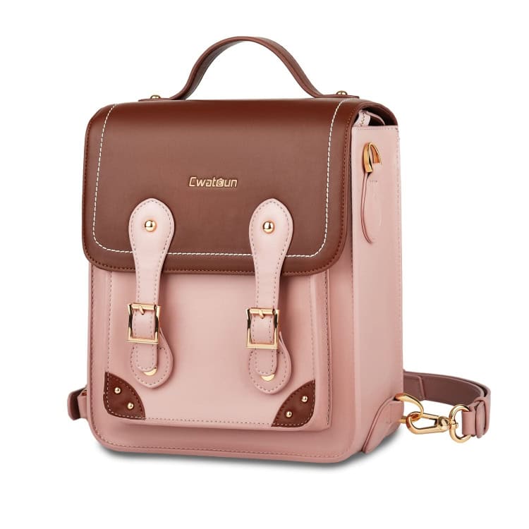 EDA005925601A.jpg Cwatcun D81 Bolso bandolera para cámara retro Bolso para cámara impermeable de cuero PU vintage - Imagen 1