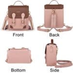 Cwatcun D81 Bolso bandolera para cámara retro Bolso para cámara impermeable de cuero PU vintage - Imagen 4