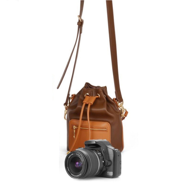 EDA005925701A.jpg Cwatcun D82 Paquete Bolsa para lentes con cordón Bolsa cruzada para cámara de PU - Imagen 1