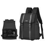 Cwatcun D86 Mochila para cámara DSLR Cámara sin espejo Bolsa impermeable, 28 x 15 x41cm Small