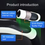 Cubierta de volante antideslizante universal para automóvil de cuero de súper fibra, diámetro: 38 cm - Imagen 3