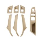 Para BMW F10 / F18 5 Series 7 Uds. Cubierta embellecedora de tirar de la manija de las puertas interiores del coche, 51417225874, Right Driving(Beige Yellow)