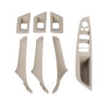 Para BMW F10 / F18 5 Series 7 Uds. Cubierta embellecedora de tirar de la manija de las puertas interiores del coche, 51417225874, Right Driving(Beige White)