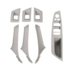 Para BMW F10 / F18 5 Series 7 Uds. Cubierta embellecedora de tirar de la manija de las puertas interiores del coche, 51417225874, Right Driving(Grey)