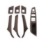 Para BMW F10 / F18 5 Series 7 Uds. Cubierta embellecedora de tirar de la manija de las puertas interiores del coche, 51417225874, Right Driving(Mocha Color)