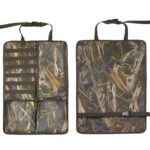 2 unids/set de bolsa de almacenamiento de camuflaje para asiento delantero y trasero de coche, organizador colgante para coche