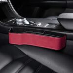 Caja de consola multifuncional para coche, portavasos, caja de almacenamiento lateral para hueco de asiento, estilo de plumas rizadas, Red Main Driver Seat - Imagen 2