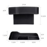 Caja de consola multifuncional para coche, portavasos, caja de almacenamiento lateral para hueco de asiento, estilo de plumas rizadas, Red Front Passenger Seat - Imagen 3