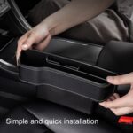 Caja de consola multifuncional para coche, portavasos, caja de almacenamiento lateral para hueco de asiento, estilo de plumas rizadas, Red Front Passenger Seat - Imagen 5