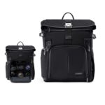 Cwatcun D95 Mochila para fotografía de gran capacidad Hombros Bolsa para cámara portátil, 30.5 x 18 x 38cm