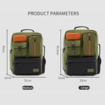 Cwatcun D117 Mochila de fotografía de gran capacidad Hombros Bolsa para cámara portátil, 43.3 x 33 x 13cm - Imagen 3