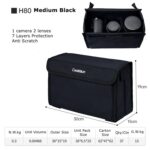 Cwatcun H80 Bolsa interior plegable para cámara de gran capacidad Bolsa para lentes de fotografía, 22.5 x 18 x 13.5cm S, 30 x 19 x 15cm M, 34.5 x 19 x 26cm L - Imagen 2