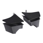Para Tesla Model 3 2 unids/set caja de almacenamiento lateral para maletero de coche, modelo insignia, with Cover