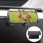 Soporte para tableta y teléfono con gancho para guantera de copiloto de coche Tesla Model 3/Y, Hook Base + Phone Bracket