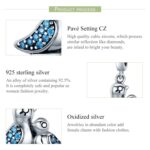 Accesorios de pulsera de pájaro azul con incrustaciones de plata S925 - Imagen 4