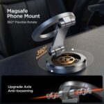 JOYROOM JR-ZS403 Soporte magnético plegable para teléfono de coche de metal, JR-ZS403 Metal Grey - Imagen 4