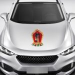 Pegatinas personalizadas autoadhesivas de PVC para coche con diagrama de Bagua tibetano, Large