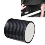 Tira de protección anticolisión para puerta de fibra de carbono Universal para coche, cinta adhesiva embellecedora, 10cm x 5m