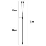 Cable de carga magnético para dispositivo de adiestramiento de mascotas para perros, longitud: 1 m, For Delupe / Yawpet - Imagen 3