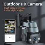 Cámara WiFi impermeable IP66 para exteriores con voz bidireccional de 5MP CF-Q812ES, US Plug - Imagen 4