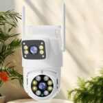 Cámara WiFi impermeable IP66 para exteriores con voz bidireccional Q8216 4MP, EU Plug - Imagen 2