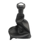 Para Peugeot 207 / 307 / CC30 Palanca de cambios de 5 velocidades Perilla de palanca de cambios de cuero con bola de mano con cubierta a prueba de polvo